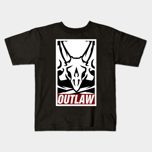 outlaw Kids T-Shirt by Wtfosaurus